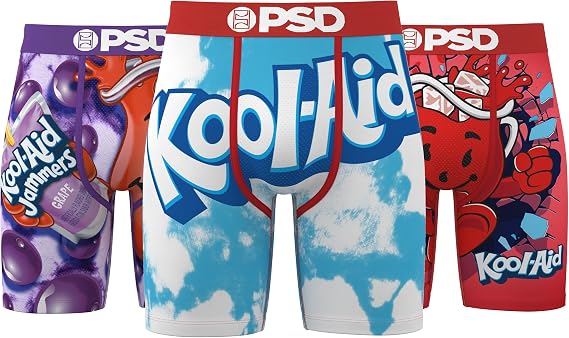 PSD Mens Underwear Food Graphic Print Boxer Briefs, Packs & Singles