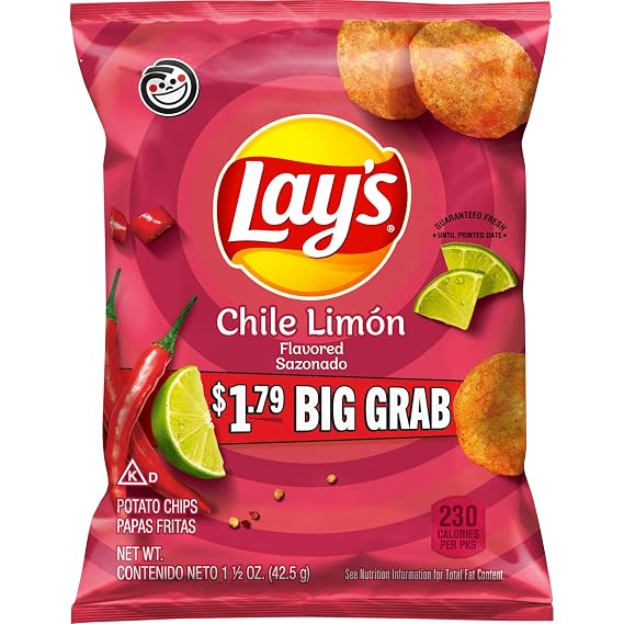 Lay's Potato Chips, Chile Limon, 1.5 Oz