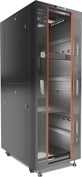 Sysracks Floor-Standing Server Rack Cabinet Series, 24-32 (DEPTH-32, 37U (24" W 32" D 74" H))