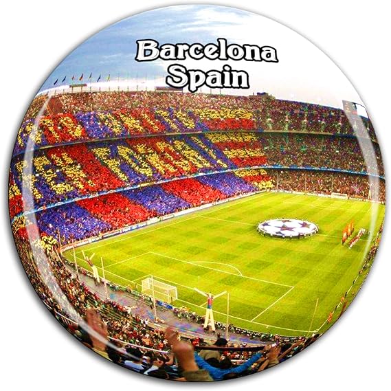 Camp NOU Barcelona Spain Fridge Magnet 3D Crystal Glass Tourist City Travel Souvenir Collection Gift Strong Refrigerator Sticker