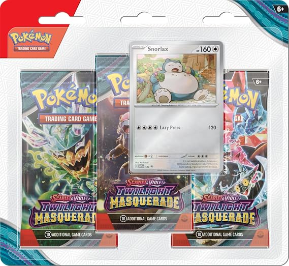Pokemon TCG: SV6 Twilight Masquerade 3Pk Blister - Snorlax