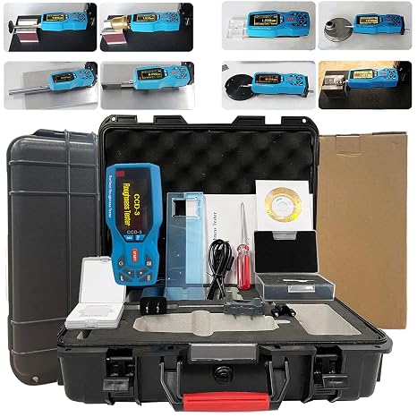 Surface Roughness Tester 20 Parameters Surface Roughness Meter Portable Surface Profilometer Profile Gauge Instruments Surftest with Range Ra Rz Real-time Clock Settings and Display