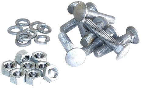 Dock Edge + Inc. Floating Dock Carriage Bolt Set, Pack of 8 (1/2-Inch)
