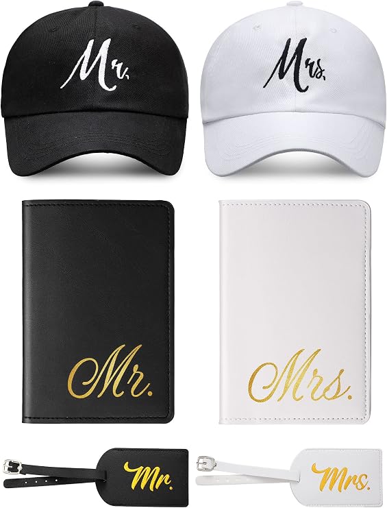 Jeyiour 6 Pcs Mr and Mrs Gifts Set for Couple, Wedding Gift
