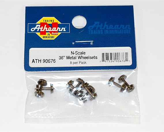 Athearn N 36 Metal Wheel Set 8 ATH90676 N Parts