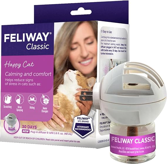 Feliway Classic 30 Day Starter Kit Plug-in Diffuser & Refill for Cats