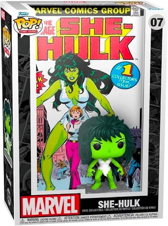 Funko The Amazing Spider-Man Black Suit Pop! in Comic Book Display Case - Limited Edition Exclusive (She-Hulk Comic #07)