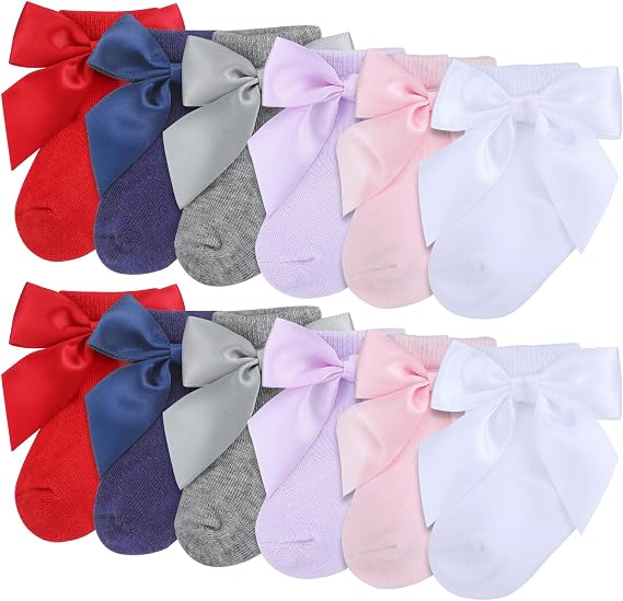 Toulite 12 Pairs Preemie Newborn Baby Ankle Socks