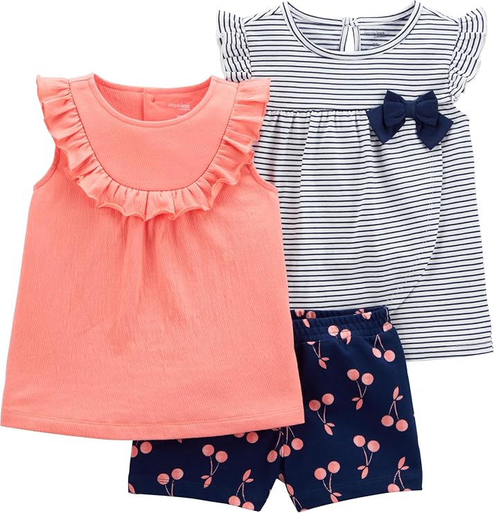 Simple Joys by Carters baby-girls 3-piece Playwear Set