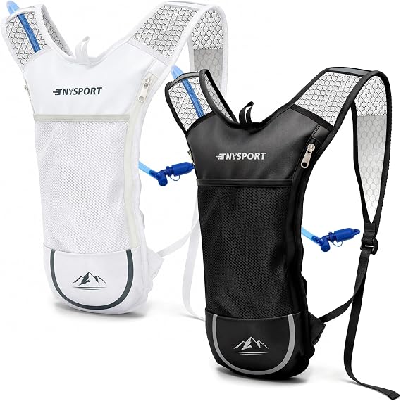 Lightweight 2 Pack Hydration Backpack with 2L Water Bladder for Hiking