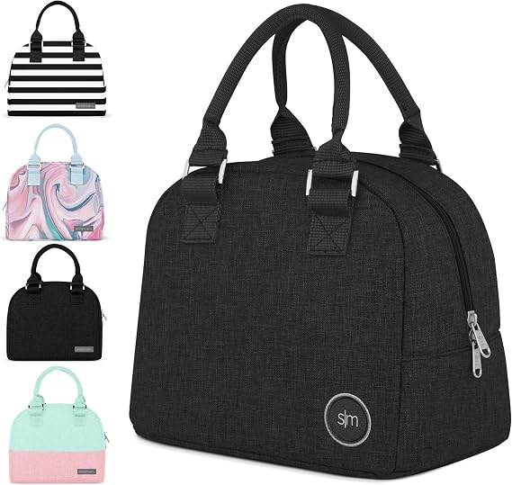 Simple Modern Insulated Adult Lunch Bag Tote - Reusable Meal Container for Women, Men, Work - 5L Very Mia -Graphite