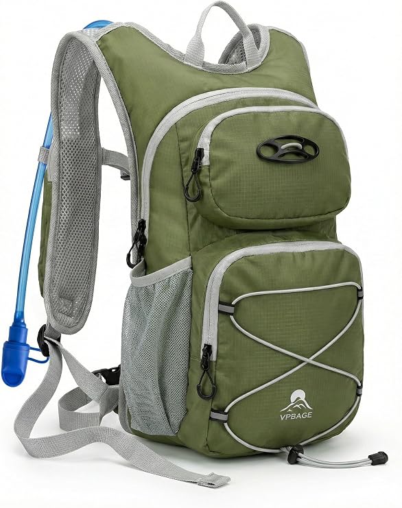 Hydration Hiking Backpack, Water Hiking Backpack, Hydration Backpack with 15l Water Bladder, Runinnng Backpack for Men Women for Cycling Campling