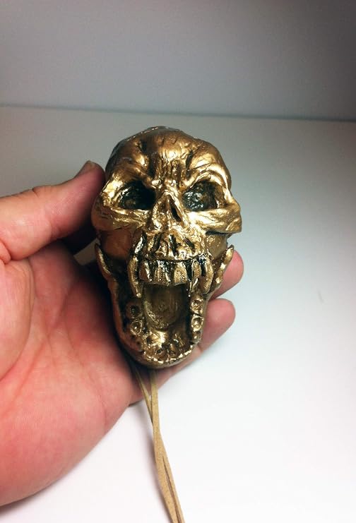 Aztec Death Whistle - Golden Skull