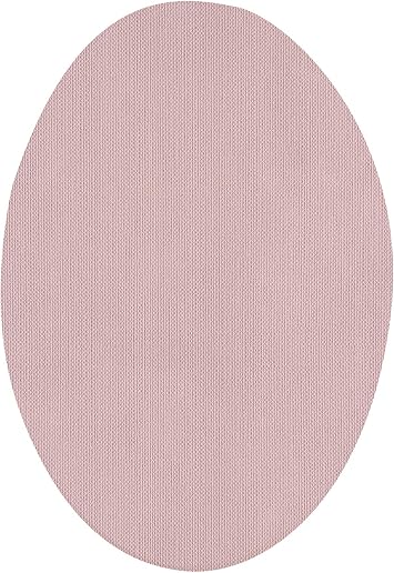 Haberdashery Online Elastic Knee Patches | 6 Pink Iron-On Rectangular Patches, 13 x 9 cm, Feminine Sporty Style