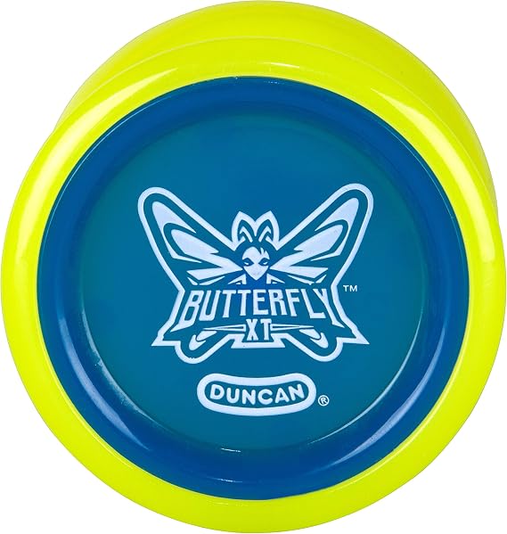 Duncan Toys Butterfly XT Ball-Bearing Trick Yo-Yo, Green with Blue Cap
