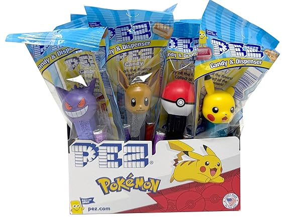 Pez Pokemon Dispensers Individually Wrapped Candy, Pokemon Party Favors, Pokemon Party Favors For Kids, 12 Pack