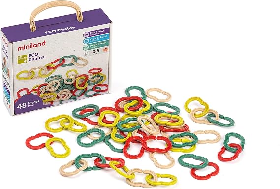 Miniland ECO Chains - STEM, Multicolor, Link, Easy Handle
