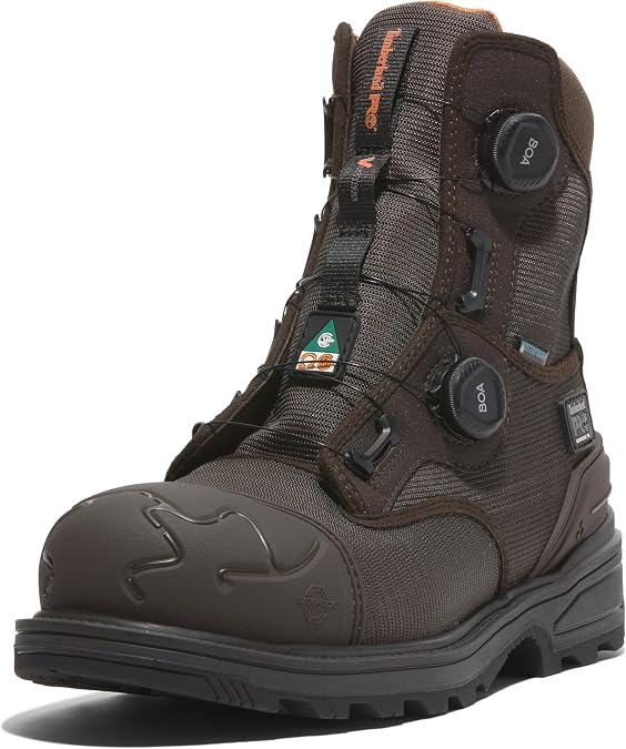 Timberland PRO Men's Magnitude BOA 8 Inch Composite Safety Toe Waterproof Puncture Resistant