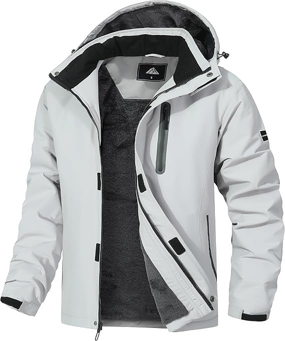 Men's Mountain Ski Jacket Warm Winter Snow Coat Waterproof Snowboarding Jacket Outdoor Windbreaker Hooded for Hiking