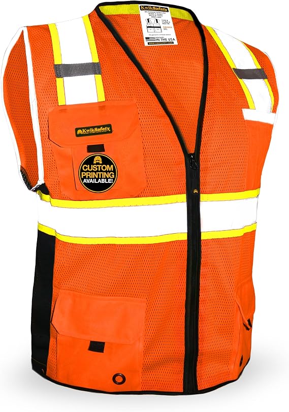KwikSafety - BIG KAHUNA Safety Vest | Base & Limited Edition | Class 2 Reflective Vest ANSI OSHA Safety Vest for Men