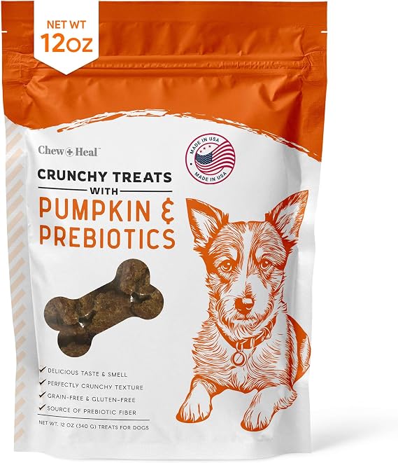 Chew + Heal Labs Crunchy Biscuits for Dogs - 12 oz of Healthy Dog Treats