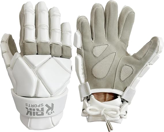 Pro- Men Lacrosse Gloves High - Density Padding, Enhanced Grip, Quick-Drying, Protective fit with an Extended Cuff, Flexible, and Lightweight Design.