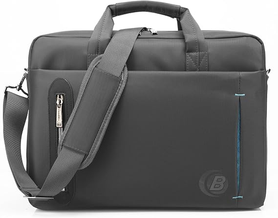 CoolBELL 15.6 inch Laptop Bag Messenger Bag Multi-compartment Briefcase Oxford Nylon Shoulder Bag For Laptop/Ultrabook/HP/Acer/Asus/Lenovo/Men/Women (Grey)