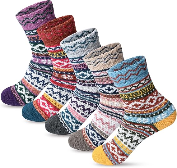 FYC Socks for Women Winter Thick Warm Wool Socks Cozy Crew Christmas Gift