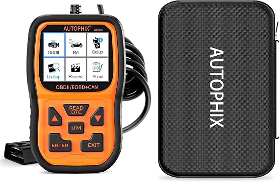 AUTOPHIX OM126P+ Enhanced Universal Automotive OBD2 Scanner Vehicle Code Reader with AUTOPHIX Storage Bag Protective Case