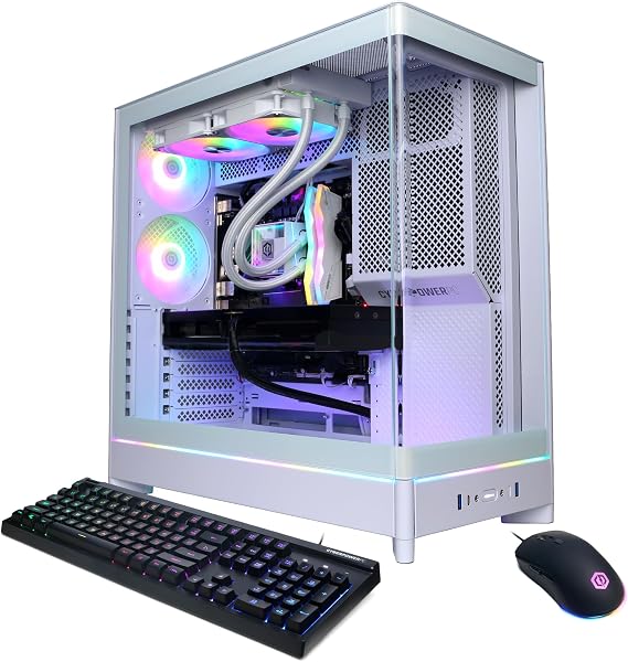 CYBERPOWERPC Gamer Xtreme VR Gaming PC, Intel Core i7-14700F 2.1GHz, GeForce RTX 5070 Ti 16GB, 32GB DDR5, 2TB PCIe 4.0 SSD, WiFi Ready & Windows 11 Home (GXiVR8680A9)