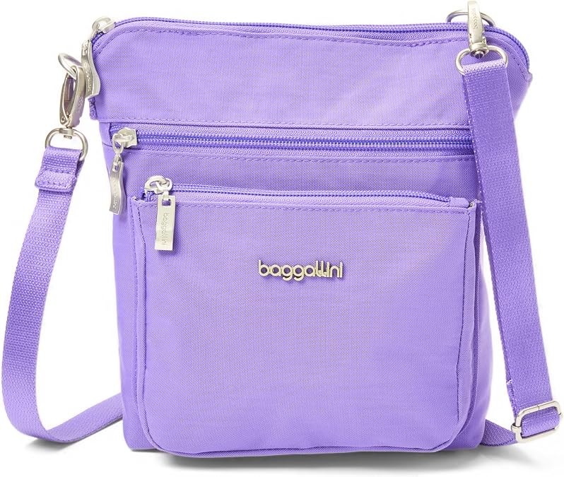 Baggallini Modern Pocket Crossbody Bag for Women, 8.5"x8.5" Handbag Purse with RFID, Lightweight Water-Resistant