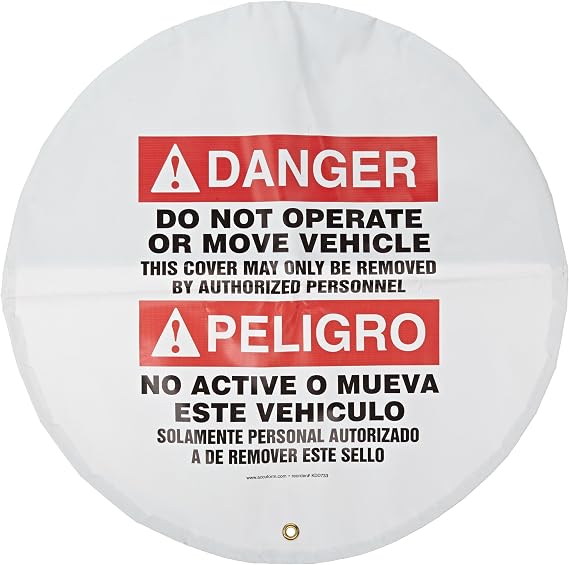AccuformNMC Steering Wheel Lockout Cover, 24" Diameter, Made in the USA