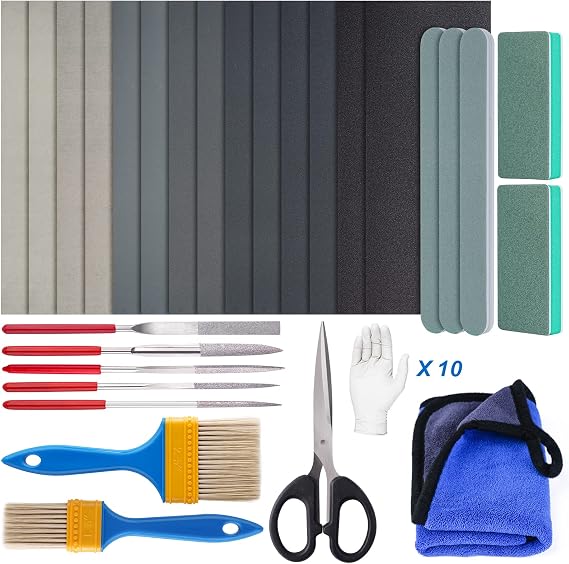 LET'S RESIN Resin Polishing Kit, 33-Piece Sanding and Finishing Tools