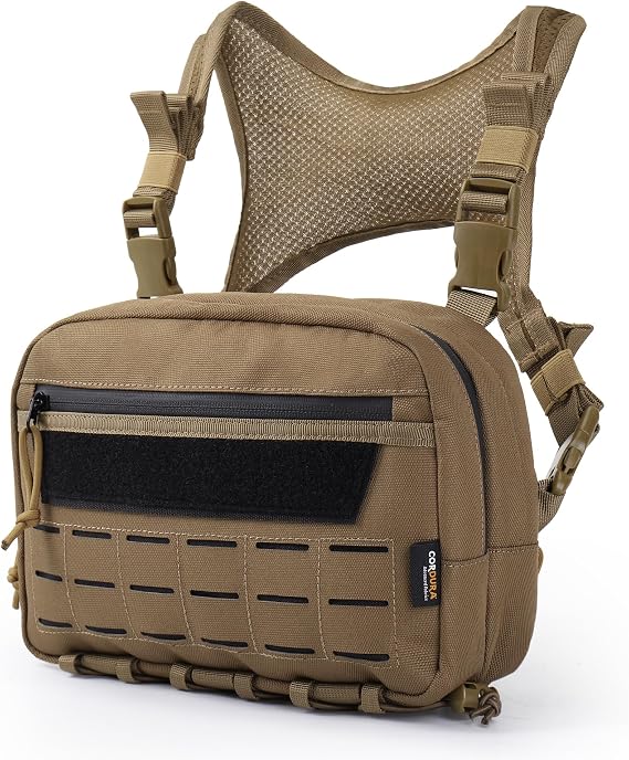 Mardingtop Chest Bag for Men,Outdoor Tactical Molle Vest Chest Pack for Running,Cycling,Hiking,EDC,Travel