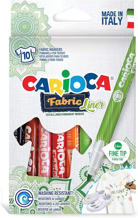 Carioca Felt Fabric Crayon Fine 10's