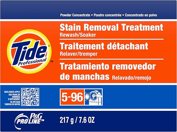 Tide Professional Stain Removal Treatment Powder, 7.6 Oz Box, 14/Carton