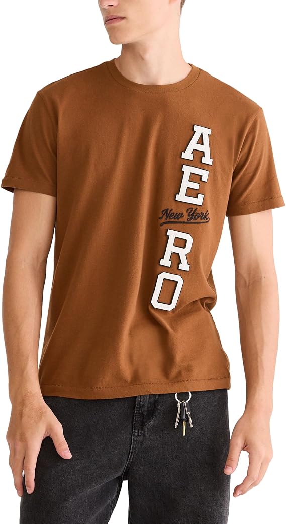 AEROPOSTALE Men's Aero New York Applique Graphic Tee