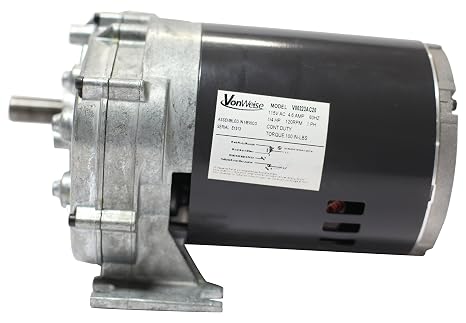 V00323AG20 AC Gear Motor (Replaces Dayton 5K941 and 1LPP3), 40 RPM, 330 in-lb, 8.13" Width, 9.1" Length, 115V