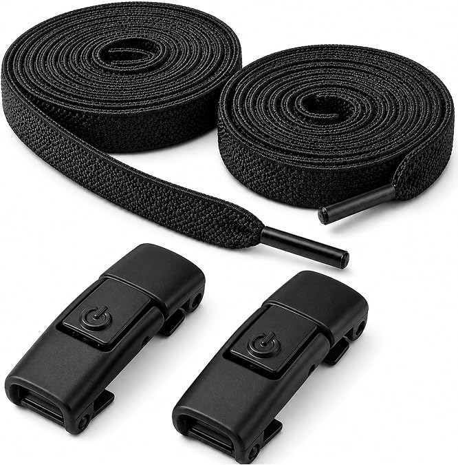 No Tie Elastic Shoelaces, 100cm Shoe Laces with Lock for Sneakers