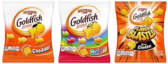 Pepperidge Farm Goldfish Variety Pack Crackers, 37.6 Ounce Snack Packs, 40 Count Box