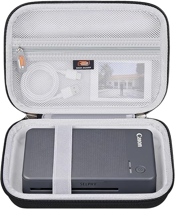 Hard EVA Carry Case Compatible with Canon SELPHY QX20 / SELPHY Square QX10 Compact Photo Printer (Case Only)