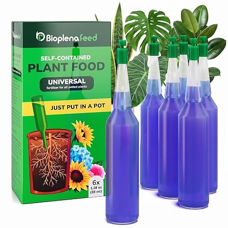 All-Purpose Liquid Plant Food Fertilizer (6-Pack) | Concentrated Nutrient Solution for Indoor & Outdoor Plants | Bloom Booster Nutrient Solution for Vibrant Growth & Strong Roots | Made in The USA