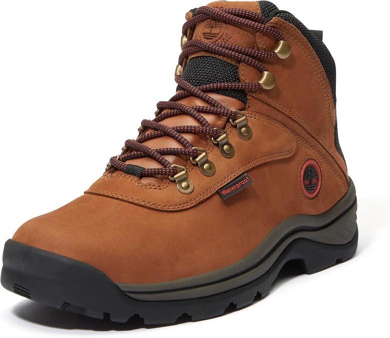 Timberland Men's White Ledge Mid Waterproof Hiking Boot, Rust Nubuck, 10 Wide