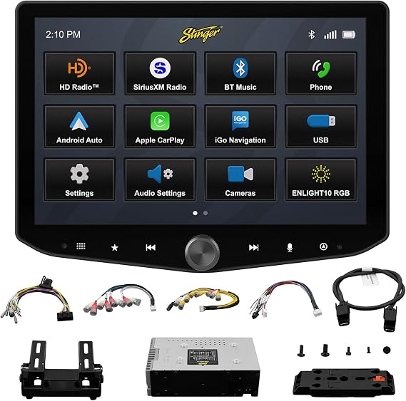 Stinger HORIZON10 10.1" Universal Car Stereo with Wireless Apple CarPlay