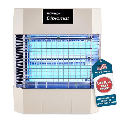 Flowtron Indoor Bug Zapper, 80W UV, Shock Grid, 1200 Sq Ft, UL