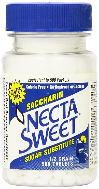 Necta Sweet Sugar Substitute Tablets, 1/2 Grain, 500 Count Bottle