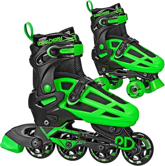 Roller Derby Falcon 2-in-1 Combo Quad and Inline Skates for Kids