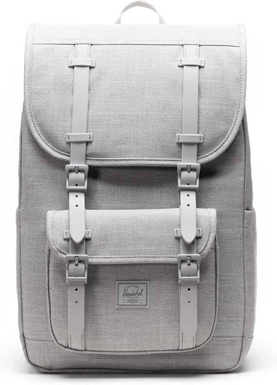Herschel Supply Co. Herschel Little America Mid Backpack, Grey Crosshatch (Limited Edition), Mid-Volume - 21L