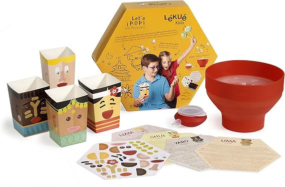 Lekue 3000086SURM017 "Let's Pop" Kit popcorn making kit, NA