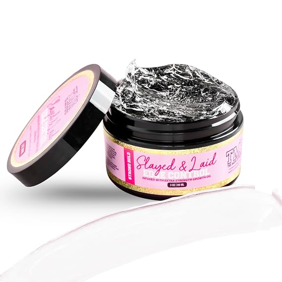 The Mane Attraction Edge Control Gel 3oz | Flake-Free, Strong Hold Growth Gel for Natural Hair | Smooth, Sleek Edges Without Residue or Grease